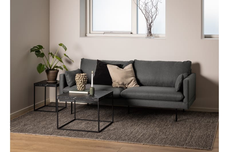 Adisan Sofabord 40x40 cm - Sort - Møbler - Bord - Sofabord & salongbord