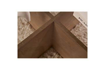 Sofabord Aeris 75 cm med Glassplate - Safireik / Fume - Møbler - Bord - Sofabord & salongbord