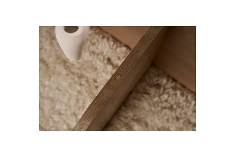 Sofabord Aeris 75 cm med Glassplate - Safireik / Fume - Møbler - Bord - Sofabord & salongbord