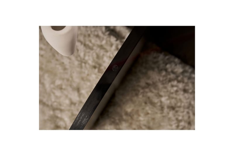 Sofabord Aeris 75 cm med Glassplate - Tre Svart / Transparent - Møbler - Bord - Sofabord & salongbord