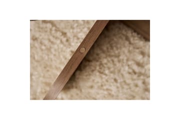 Sofabord Aeris 75 cm med Glassplate - Valnøtt / Transparent - Møbler - Bord - Sofabord & salongbord