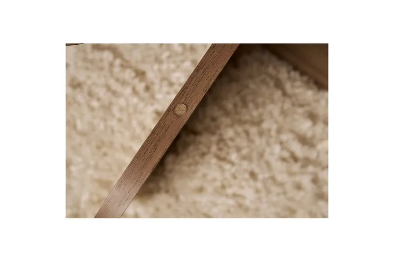 Sofabord Aeris 75 cm med Glassplate - Valnøtt / Transparent - Møbler - Bord - Sofabord & salongbord