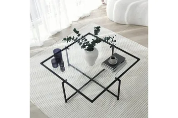 Alskaliden Sofabord 85x35x85 cm - Svart - Møbler - Bord - Sofabord & salongbord