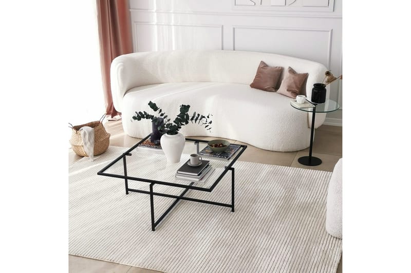 Alskaliden Sofabord 85x35x85 cm - Svart - Møbler - Bord - Sofabord & salongbord