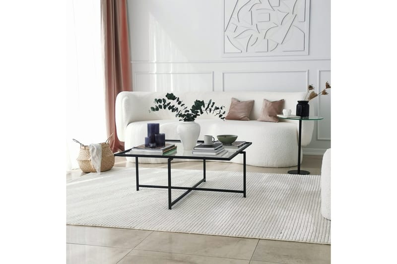 Alskaliden Sofabord 85x35x85 cm - Svart - Møbler - Bord - Sofabord & salongbord