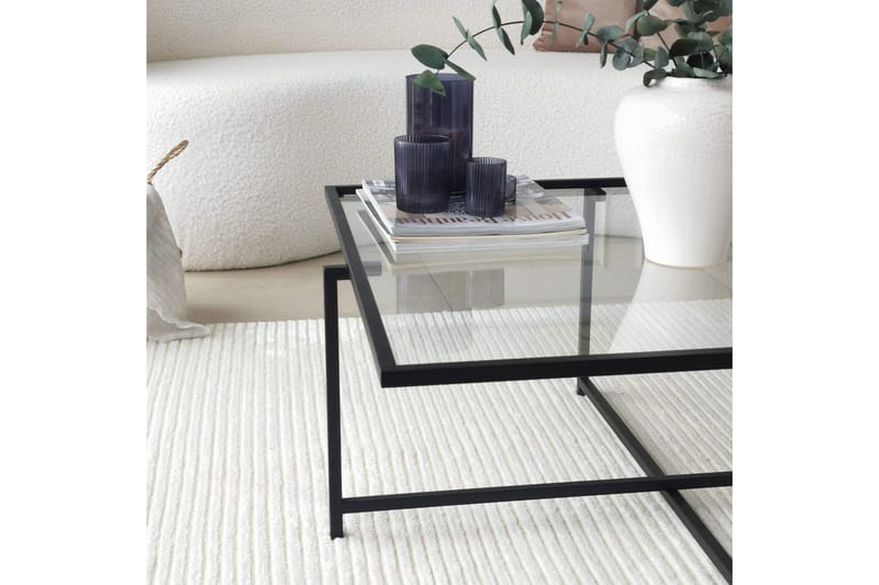 Alskaliden Sofabord 85x35x85 cm - Svart - Møbler - Bord - Sofabord & salongbord