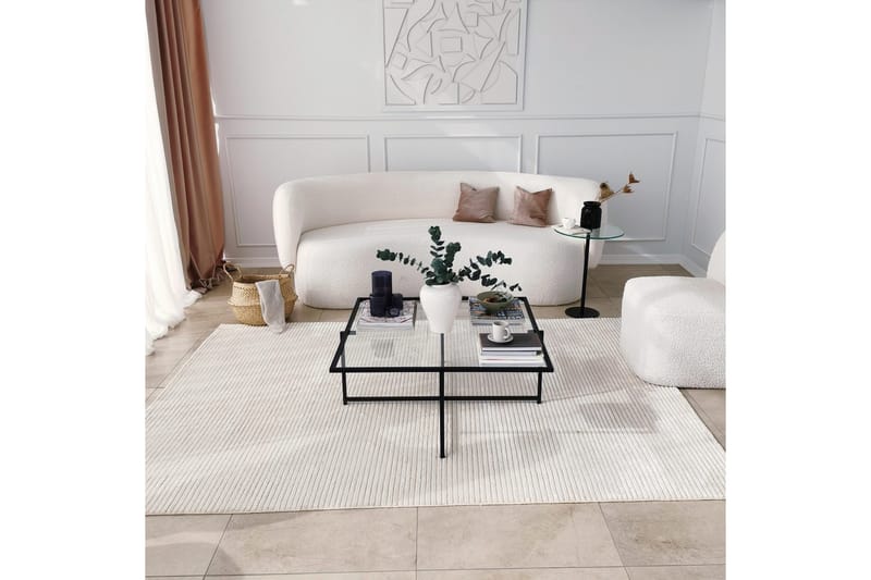 Alskaliden Sofabord 85x35x85 cm - Svart - Møbler - Bord - Sofabord & salongbord