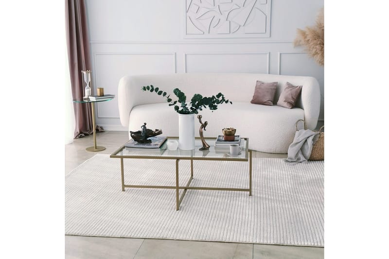 Alskaliden Sofabord 94x35x94 cm - Guld - Møbler - Bord - Sofabord & salongbord