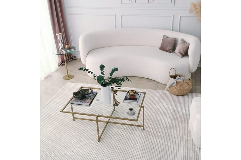 Alskaliden Sofabord 94x35x94 cm - Guld - Møbler - Bord - Sofabord & salongbord