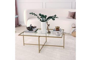 Alskaliden Sofabord 94x35x94 cm - Guld - Møbler - Bord - Sofabord & salongbord