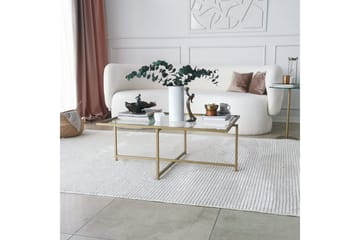 Alskaliden Sofabord 94x35x94 cm - Guld - Møbler - Bord - Sofabord & salongbord