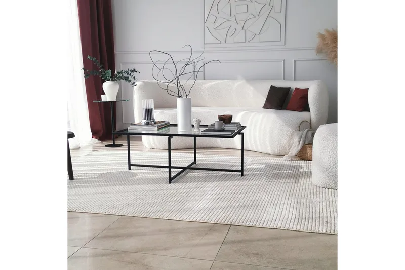 Alskaliden Sofabord 94x35x94 cm - Svart - Møbler - Bord - Sofabord & salongbord