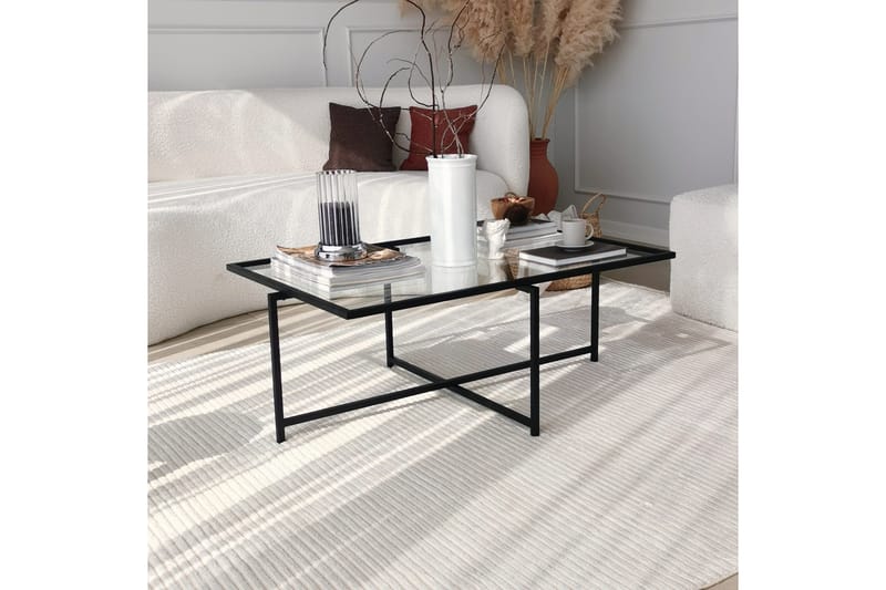 Alskaliden Sofabord 94x35x94 cm - Svart - Møbler - Bord - Sofabord & salongbord