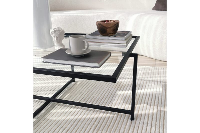 Alskaliden Sofabord 94x35x94 cm - Svart - Møbler - Bord - Sofabord & salongbord