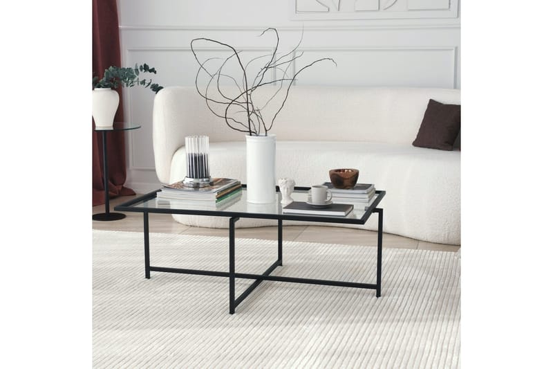 Alskaliden Sofabord 94x35x94 cm - Svart - Møbler - Bord - Sofabord & salongbord