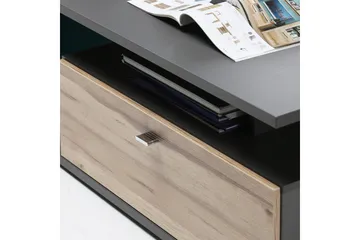 Ameysford Sofabord 120 cm med Oppbevaringshylle + Skuff - Grå/Brun - Møbler - Bord - Sofabord & salongbord - Sofabord med oppbevaring