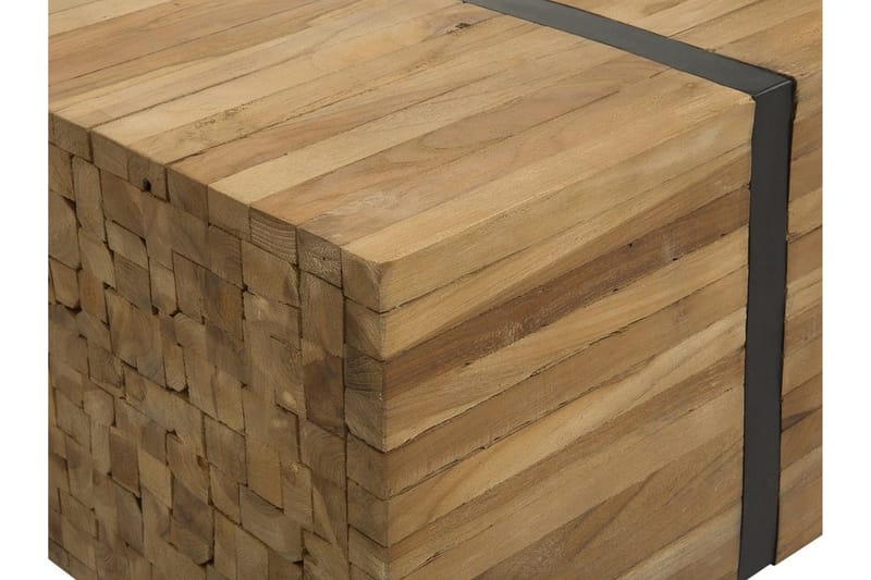 Amlin Sofabord 110 cm på Hjul - Brun/Svart - Møbler - Bord - Sofabord & salongbord