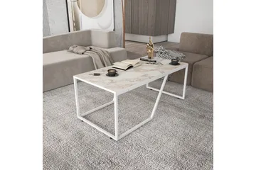 Andifli Sofabord 60x48x120 cm - Hvit - Møbler - Bord - Sofabord & salongbord