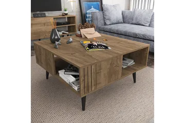 Andifli Sofabord 89,6x46,5x89,6 cm - Brun - Møbler - Bord - Sofabord & salongbord