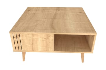 Andifli Sofabord 89,6x46,5x89,6 cm - Eik - Møbler - Bord - Sofabord & salongbord