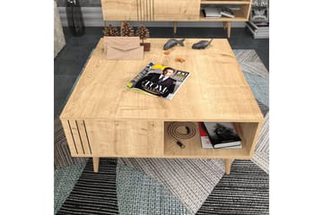 Andifli Sofabord 89,6x46,5x89,6 cm - Eik - Møbler - Bord - Sofabord & salongbord