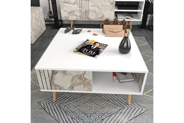 Andifli Sofabord 89,6x46,5x89,6 cm - Hvit - Møbler - Bord - Sofabord & salongbord