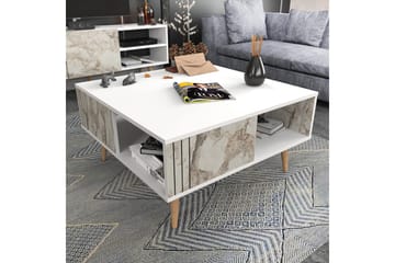 Andifli Sofabord 89,6x46,5x89,6 cm - Hvit - Møbler - Bord - Sofabord & salongbord