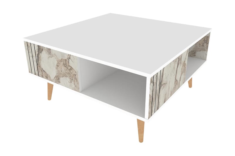 Andifli Sofabord 89,6x46,5x89,6 cm - Hvit - Møbler - Bord - Sofabord & salongbord