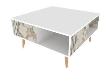 Andifli Sofabord 89,6x46,5x89,6 cm - Hvit - Møbler - Bord - Sofabord & salongbord