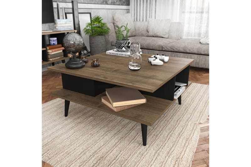 Andifli Sofabord 89x44x89 cm - Brun - Møbler - Bord - Sofabord & salongbord