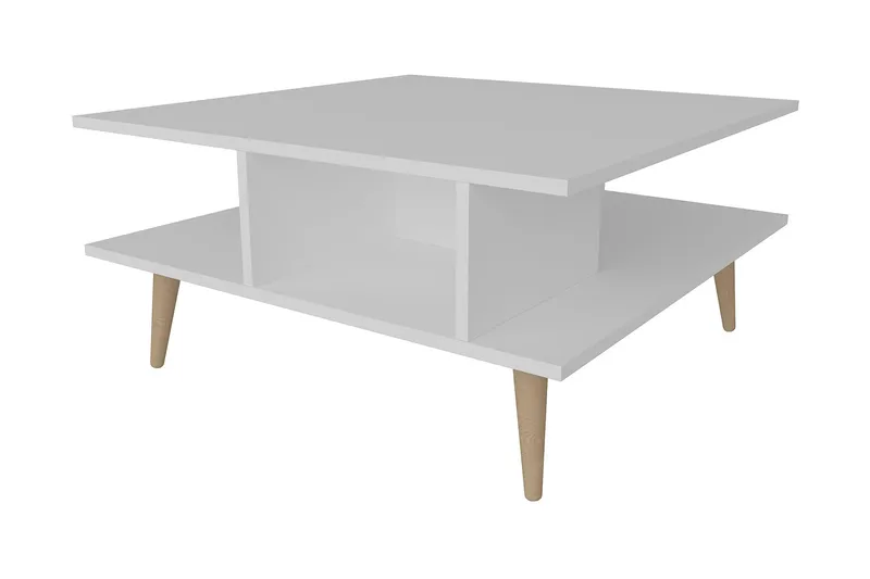Andifli Sofabord 89x44x89 cm - Hvit - Møbler - Bord - Sofabord & salongbord