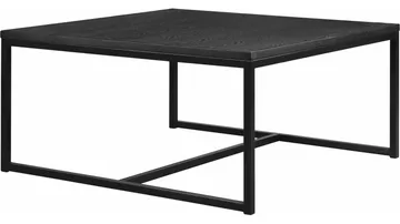 Sofabord Anish 100x100 cm Umontert - Svartlakkert ask - Møbler - Bord - Sofabord & salongbord