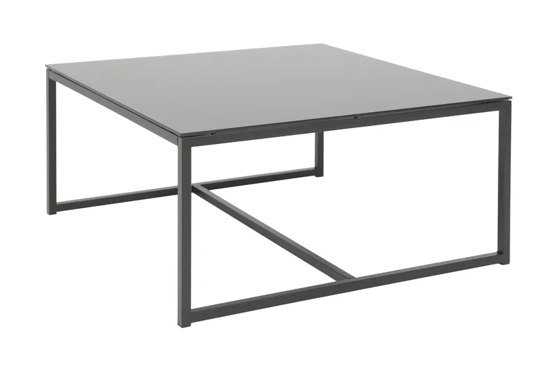 Ardler Sofabord 100 cm - Glass/Svart - Møbler - Bord - Sofabord & salongbord
