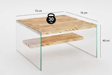 Assanisa Sofabord 75 cm - Natur - Møbler - Bord - Sofabord & salongbord
