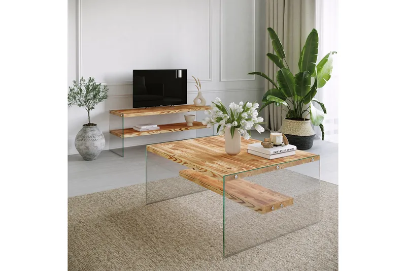 Assanisa Sofabord 75 cm - Natur - Møbler - Bord - Sofabord & salongbord