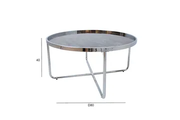 Astor Sofabord 80x40 cm Grå - Møbler - Bord - Sofabord & salongbord