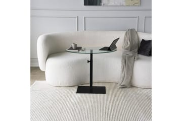 Athodna Sofabord 70x40x70 cm Oval - Svart - Møbler - Bord - Sofabord & salongbord