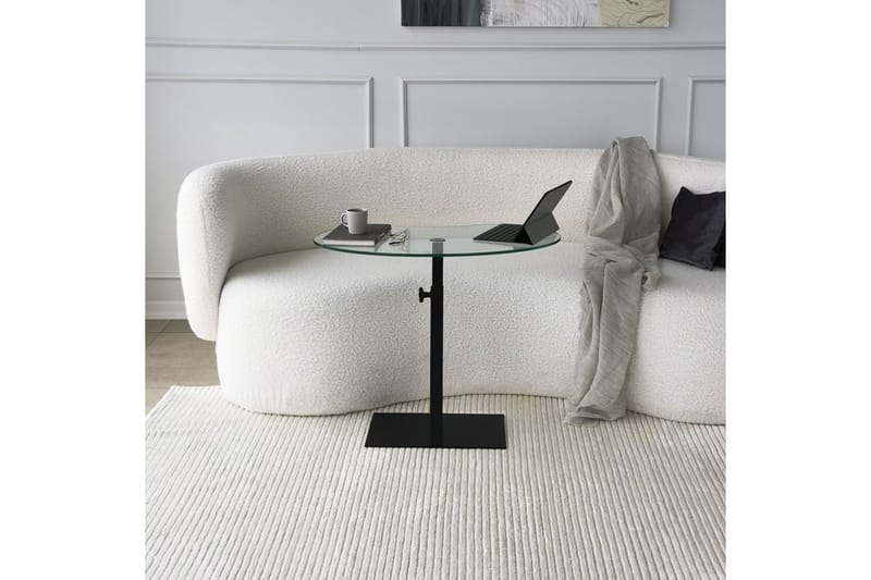Athodna Sofabord 70x40x70 cm Oval - Svart - Møbler - Bord - Sofabord & salongbord