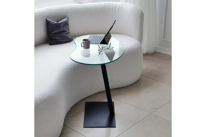 Athodna Sofabord 70x40x70 cm Oval - Svart - Møbler - Bord - Sofabord & salongbord