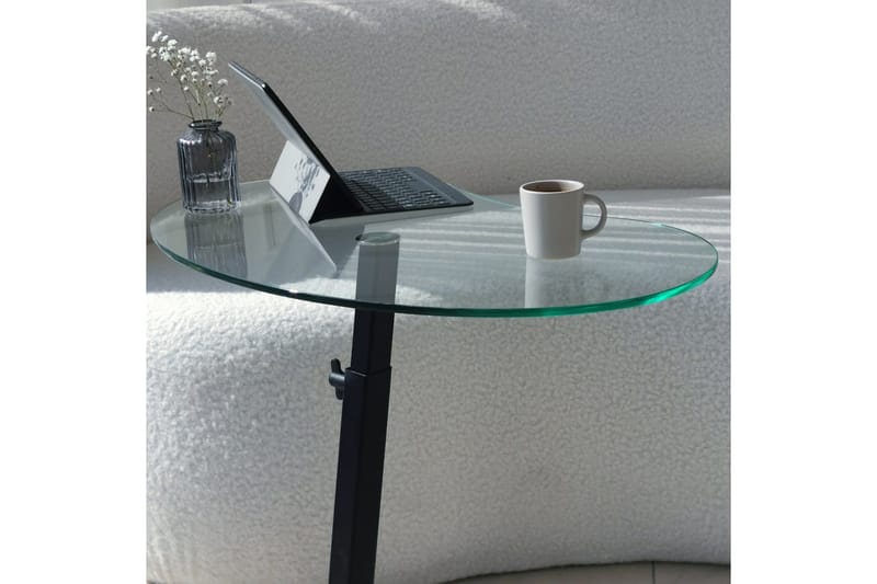 Athodna Sofabord 70x40x70 cm Oval - Svart - Møbler - Bord - Sofabord & salongbord