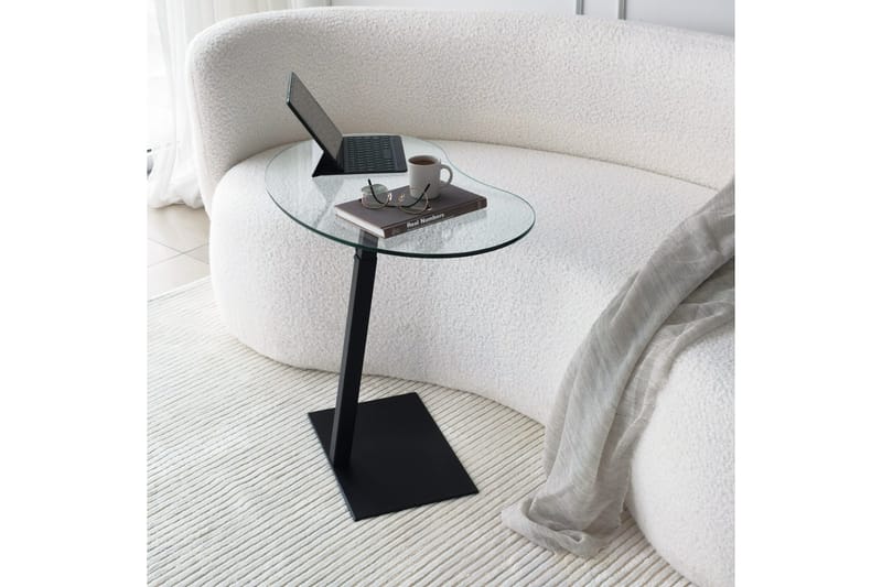 Athodna Sofabord 70x40x70 cm Oval - Svart - Møbler - Bord - Sofabord & salongbord