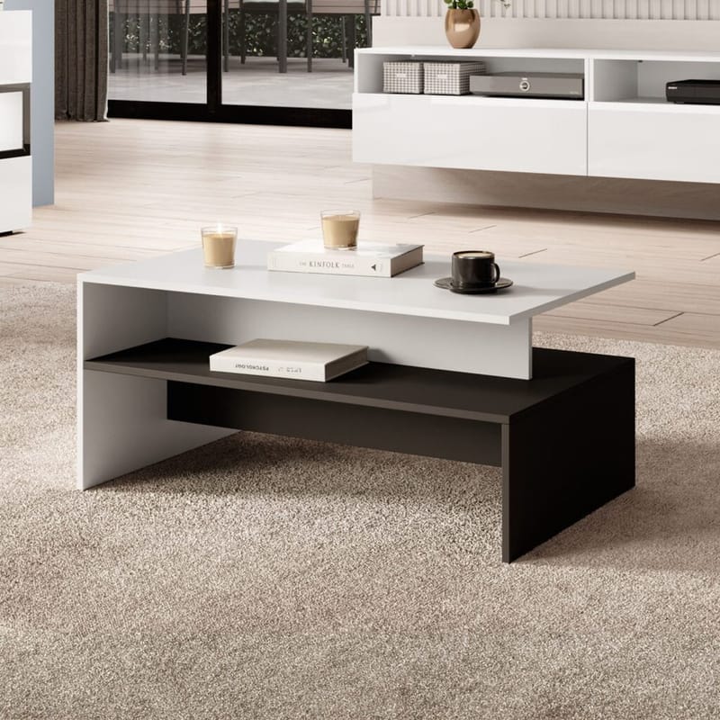 Sofabord Baros - Hvit Laminat - Møbler - Bord - Sofabord & salongbord