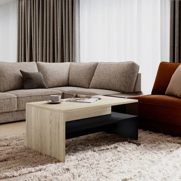 Sofabord Baros - San Remo Eik Lys Laminat - Møbler - Bord - Sofabord & salongbord