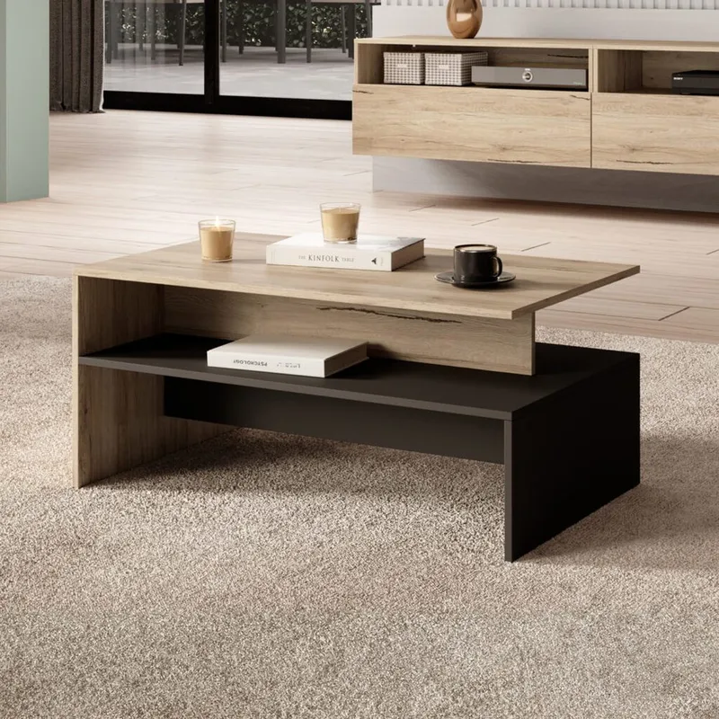 Sofabord Baros - San Remo Eik Lys Laminat - Møbler - Bord - Sofabord & salongbord