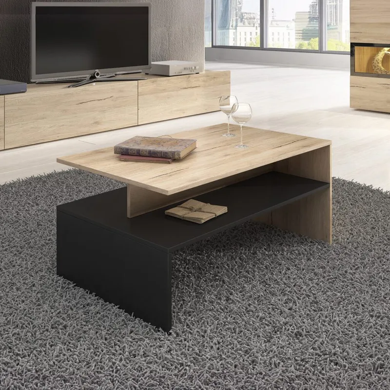 Sofabord Baros - San Remo Eik Lys Laminat - Møbler - Bord - Sofabord & salongbord