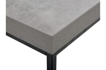 Barreras Rektangulært Salongbord i Metall med Betonglook - Grå - Møbler - Bord - Sofabord & salongbord