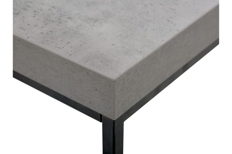 Barreras Rektangulært Salongbord i Metall med Betonglook - Grå - Møbler - Bord - Sofabord & salongbord