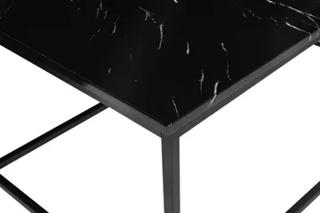 Barreras Sofabord 100 cm Marmormønster - Svart - Møbler - Bord - Sofabord & salongbord