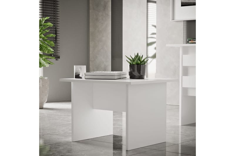 Barrock Sofabord 60 cm - Hvit - Møbler - Bord - Sofabord & salongbord