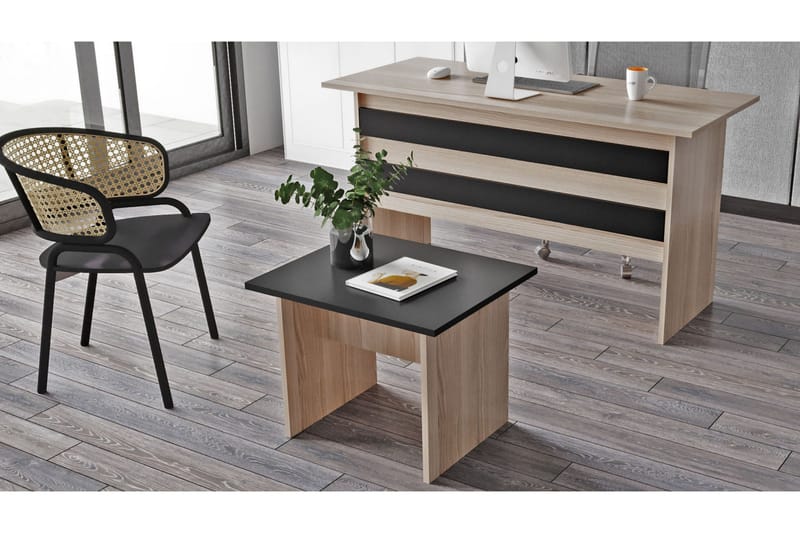 Barrock Sofabord 60 cm - Natur/Svart - Møbler - Bord - Sofabord & salongbord